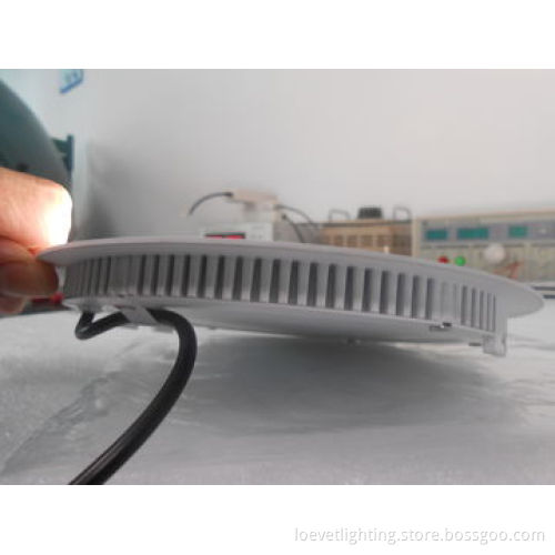 12W/1,200lm Round LED Panel Light, Available for Home/Office Lighting with Emergency Function